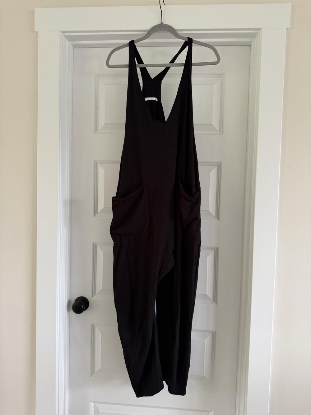 TALULAH Black Relaxed Strap Pocket Jumpsuit